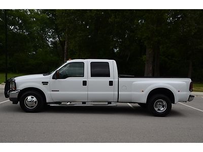 2003 ford f350 super duty xlt crew cab diesel 6.0l dually one-owner clean carfax