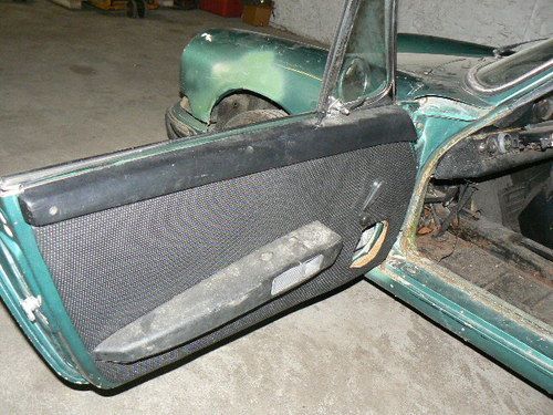 1970 Porsche 911E targa roller for restoration Irish Green with tan interior, image 6