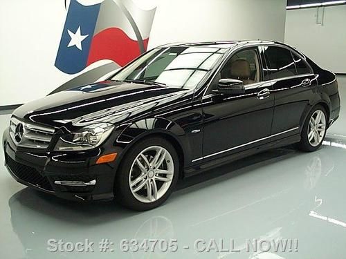 2012 mercedes-benz c250 sport p1 sunroof htd seats 11k texas direct auto