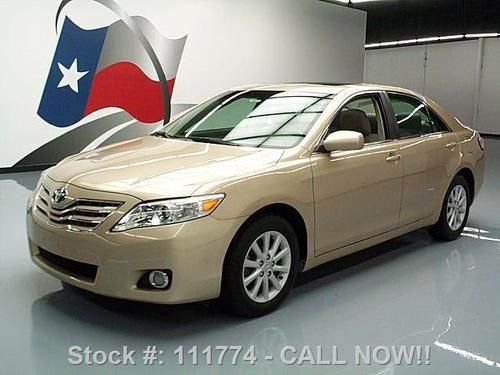 2010 toyota camry xle v6 heated leather sunroof nav 10k texas direct auto