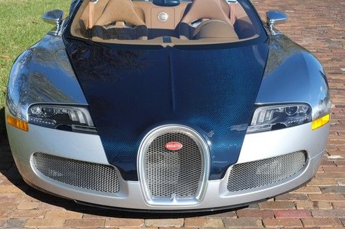 2011 bugatti veyron 16.4 8.0l "bleu nuit" grand sport 315 miles, one owner