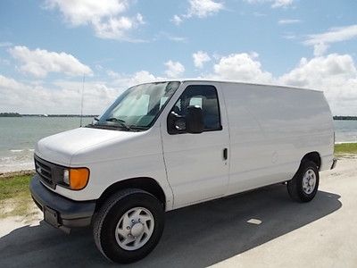 07 ford e-250 cargo - clean one owner florida van - bin package