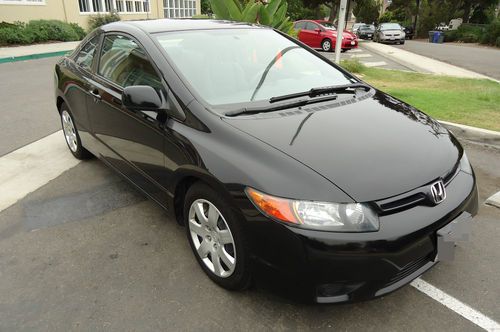 2008 honda civic lx coupe 2-door black (very good condition)