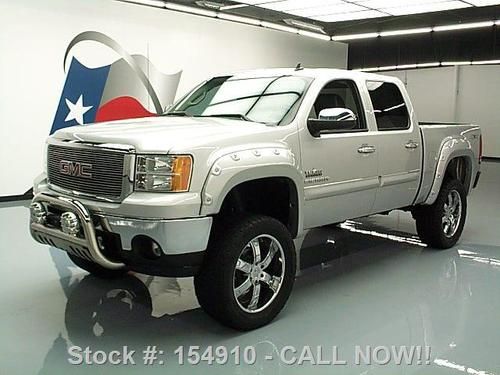 2010 gmc sierra crew 4x4 lift texas ed leather 20's 36k texas direct auto