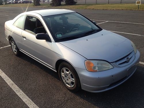 2001 honda civic coupe no reserve  drives beautifully