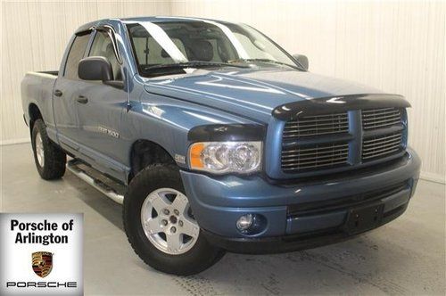 2004 dodge ram 1500 pick up blue low miles clean hemi 4 wheel drive