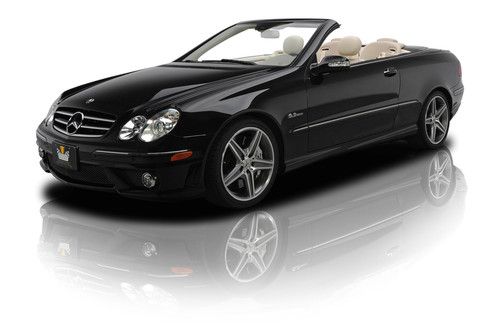 25,544 actual mile clk63 convertible 6.3l v8 7 speed
