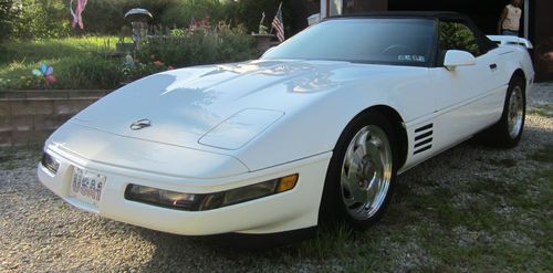 1994 Corvette Convertible LT1 5.7 White w/Red Leather Black Roof, US $14,500.00, image 5
