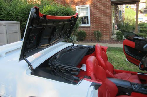 1994 Corvette Convertible LT1 5.7 White w/Red Leather Black Roof, US $14,500.00, image 6