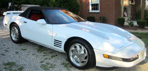 1994 Corvette Convertible LT1 5.7 White w/Red Leather Black Roof, US $14,500.00, image 18