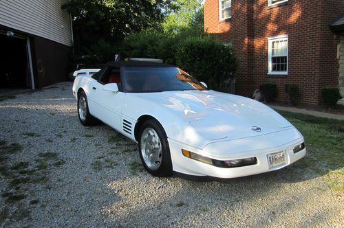 1994 Corvette Convertible LT1 5.7 White w/Red Leather Black Roof, US $14,500.00, image 19