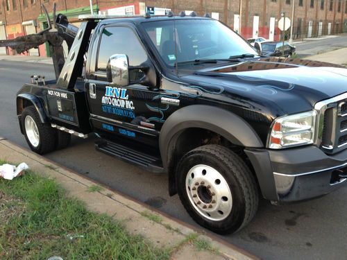 2005 ford f-450 self loader tow truck 73k low mileage clean truck!