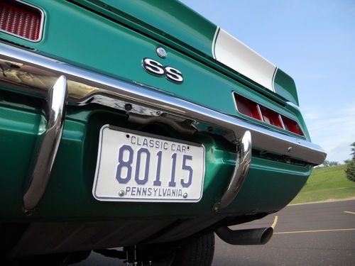 1969 CAMARO RESTORED SS 350 Rally Green Cowl Hood Super Sport Trim, US $26,499.99, image 9