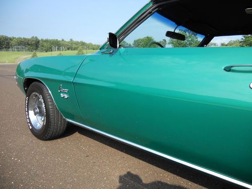 1969 CAMARO RESTORED SS 350 Rally Green Cowl Hood Super Sport Trim, US $26,499.99, image 11