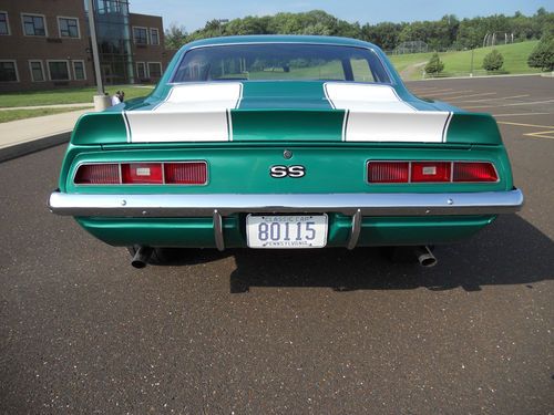 1969 CAMARO RESTORED SS 350 Rally Green Cowl Hood Super Sport Trim, US $26,499.99, image 12