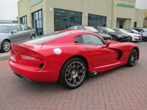 2013 dodge viper srt v10 8.0l red manual