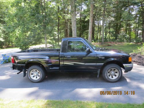 Ford ranger 2002 black custom decal &amp; work step in bed lining 2 door power ac