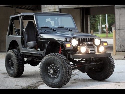1998 jeep wrangler rock crawler dana 60's long arm suspension 37" tires