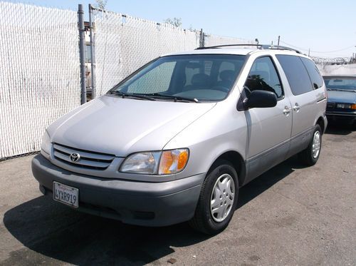 2003 toyota sienna, no reserve