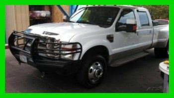 08 ford f-350 super duty king ranch crew cab lariat turbo 6.4l v8 32v manual 4wd