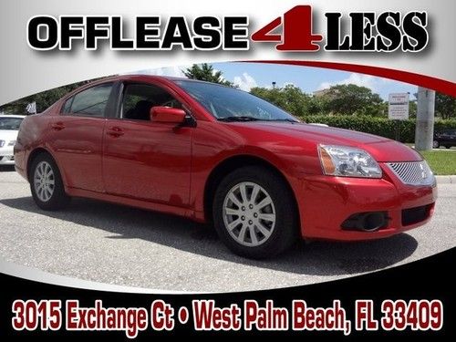 2012 mitsubishi galant red on gray automatic