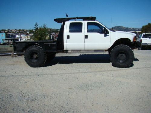 Ford f-550 super crew powerstroke turbo diesel 4wd 4x4 dump body 7.3 10" lift