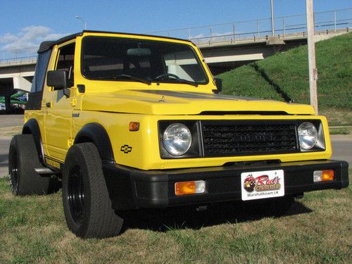 1986 suzuki samurai 4x2 suv 406 v8 chevy powered transformer edition look now!