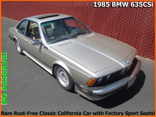 Classic 1985 bmw 635csi e24 shark! rust-free calif. car 16" bbs rss + body kit!