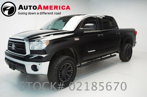 23k low miles 1 one owner toyota tundra truck black 4x4 sr5 crew cab lifted