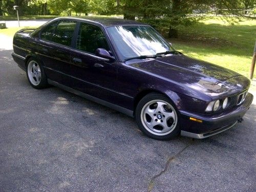 Bmw m5 1993 e34 euro specs, daytona violet exterior, alcantara interior