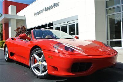 2003 ferrari 360 spider 6-speed manual - 6827 low miles - recent belt service!
