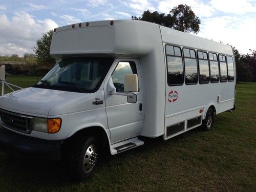 2002 ford e-450 terra transit turtle top shuttle bus, runs great, clean!!!