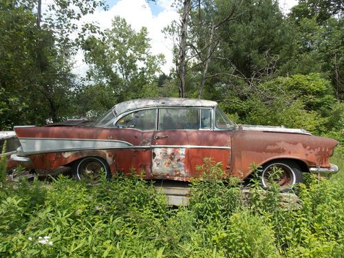 1957 chevrolet bel air 2 door hardtop project car