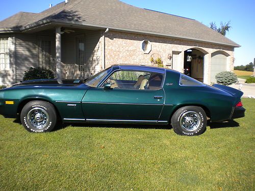 1978 chevrolet camaro  type lt coupe  with t tops    low mileage clean!