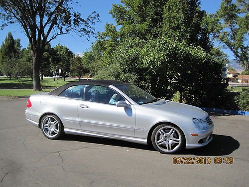 2005 CLK 55 AMG Convertible Silver with Charcoal trim, US $19,500.00, image 2