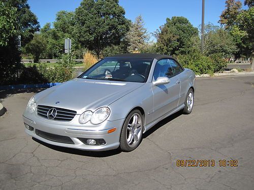 2005 CLK 55 AMG Convertible Silver with Charcoal trim, US $19,500.00, image 4