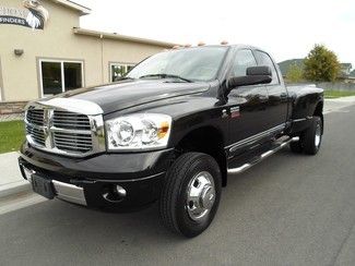 Loaded navigation leather black gray crew cab dually dual rear wheels 4x4