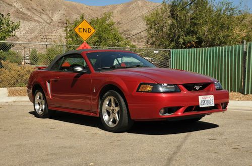 2001 ford mustang svt cobra convertible 2-door 4.6l 69k miles