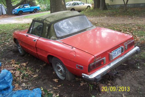 1973 alfa romeo spider veloce  red no reserve!!!