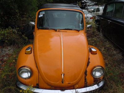 1973 volkswagen beetle convertible, project, "it runs" easily restorable