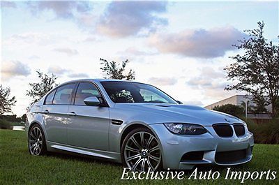 2008 bmw m3 sedan e90 e92 dct silverstone on fox red premium loaded 19" navi wow