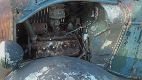 1936 Ford Pickup. Barn find stored in 1969. Rat Rod Hot Rod Bone stock #s match, image 15