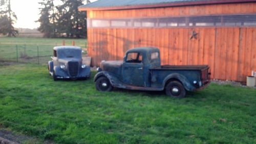 1936 Ford Pickup. Barn find stored in 1969. Rat Rod Hot Rod Bone stock #s match, image 20