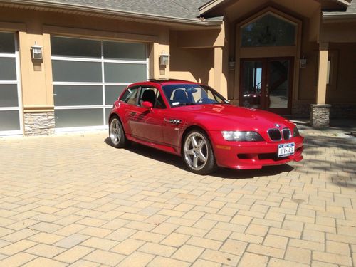 2000 bmw m coupe..red/black..dinan..low miles..clean carfax..1-owner..very clean