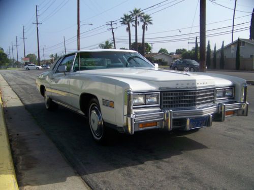 1978 cadillac eldorado biarritz coupe 2-door 7.0l 2nd owner 79,000 mles no rust