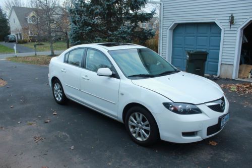 2008 mazda3 sedan white