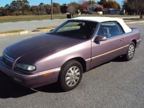 1995 chrysler lebaron lx convertible maryland inspected no reserve