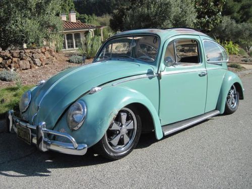 1962 vw ragtop bug-  original paint-  awesome patina-  no reserve!