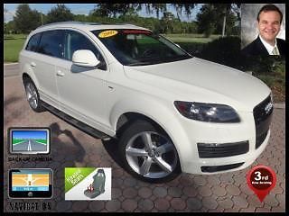 2009 audi q7 navigation, awd, heated leather, 3rd row, back-up camera