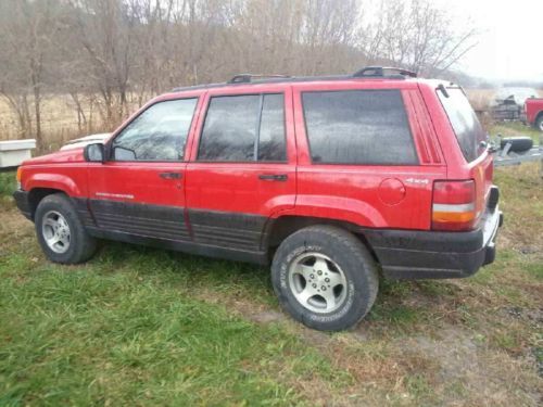 1998 jeep grand cherokee sport utility 4-door 4.0l red 4wd 4x4 obo